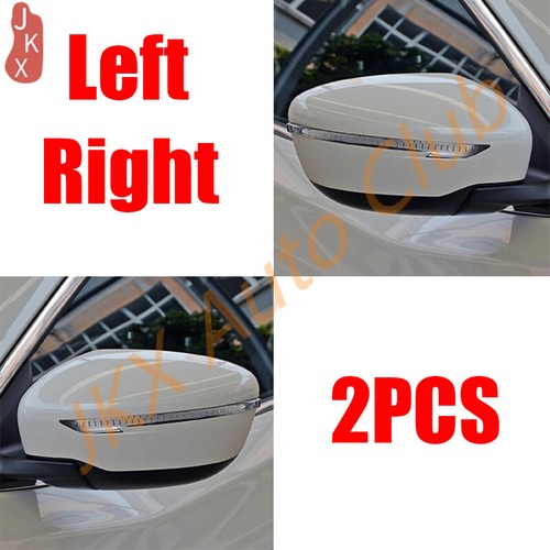 Pair Side Mirror LED Turn Signal Lights Lamps For Nissan Rogue X-Trail 2014-2018 - Picture 10 of 11