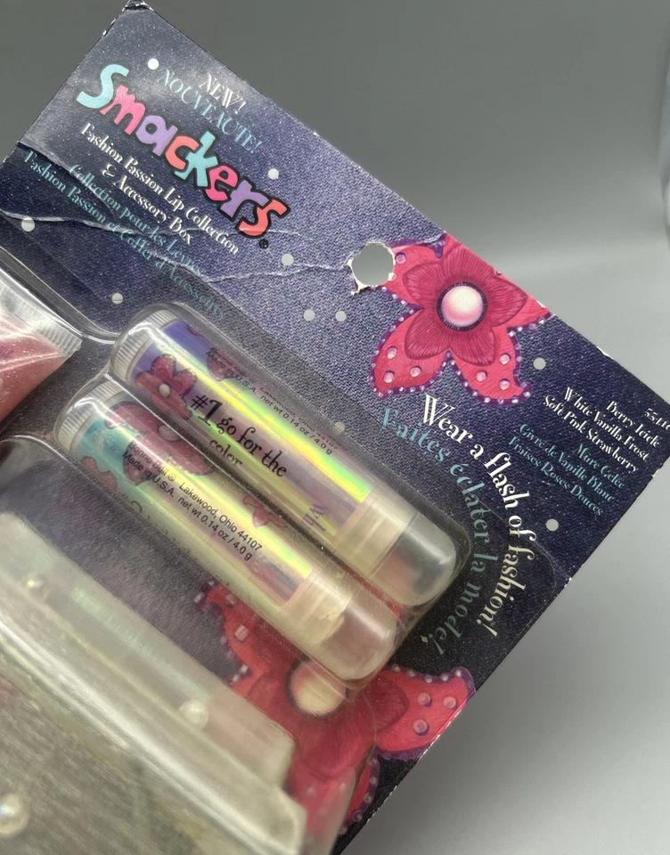 Vtg Lip Smackers Fashion Passion Collection & Accessory Box Bonne Bell NIB Rare - Image 2 of 4