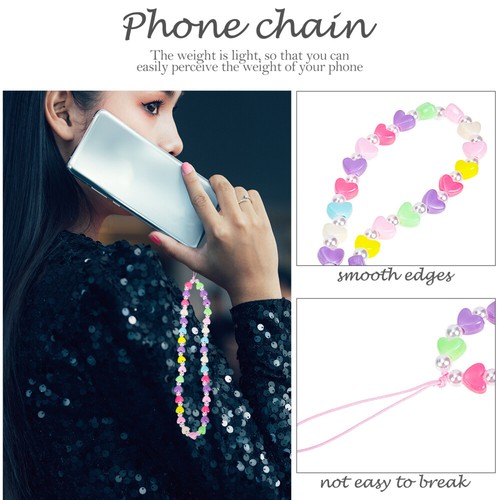 Amour Chaîne De Téléphonie Mobile Pendent Téléphone Sangle Charme - Zdjęcie 3 z 12