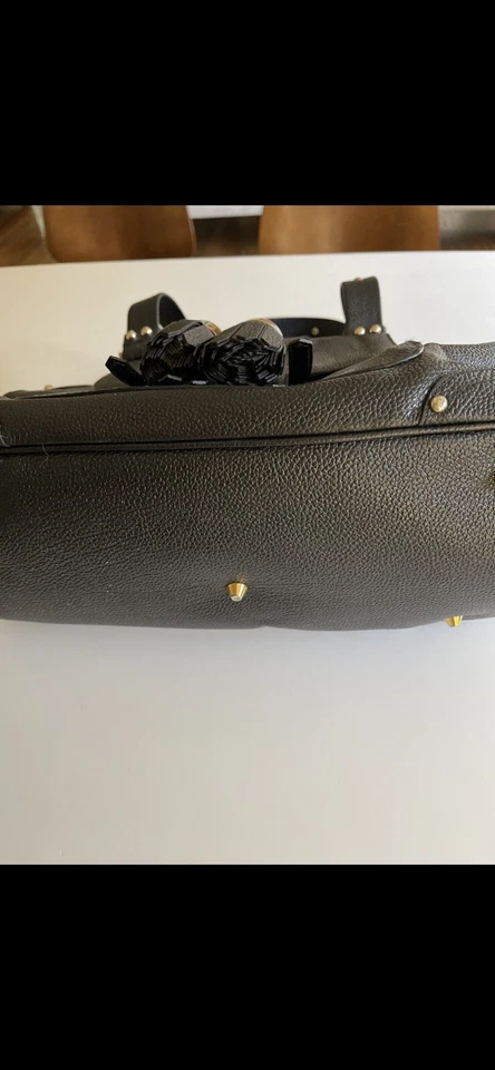 Bolso de hombro Luella de cuero granulado negro Foto 4 de 4