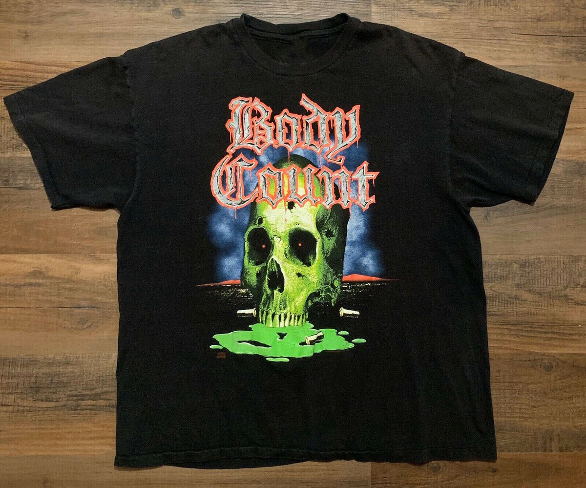 Vintage 1991-1992 Ice-T Body Count T-shirt Unisex Black S Vintage 1991-1992 Ice-T Body Count T-shirt Unisex Black S
