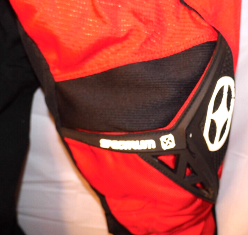 Pants No Fear Spectrum Men's Moto Racing Black/Red • 30x26 - Picture 3 of 14