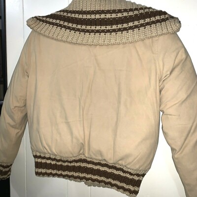 South Pole Jr. Collection Down Feather Bomber Jacket Large Beige
