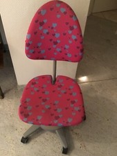 MOLL Maximo Forte - Schreibtischstuhl Stuhl pink mit Herzen höhenverstellbar