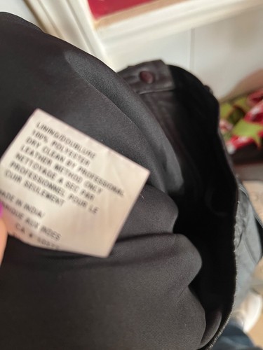 Margaret Godfrey Leather Pants Black Lined Side Elastic Button Zip Sz 14 Vtg EUC - Picture 8 of 8