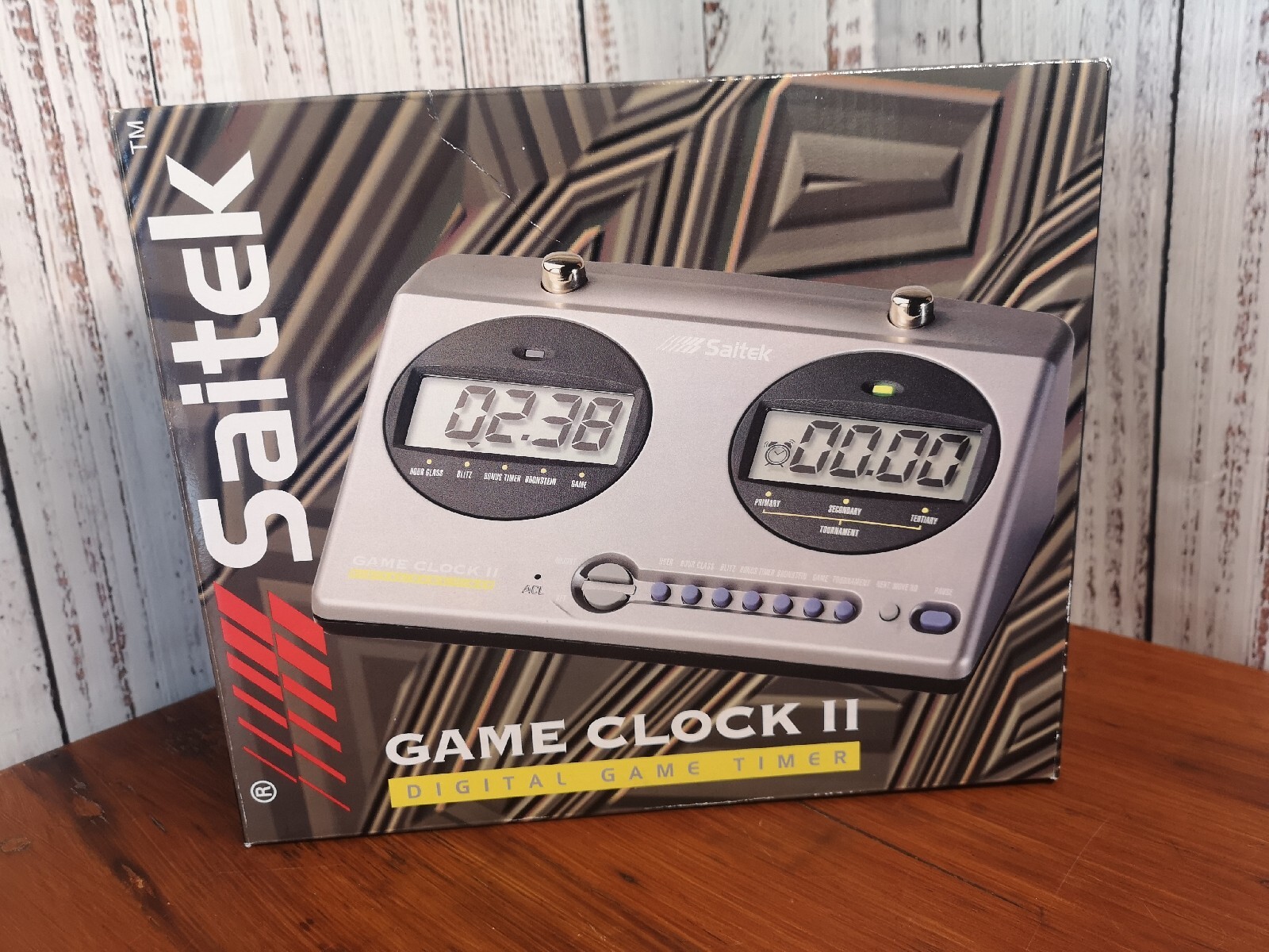 Saitek Game Clock II Digital Game Timer Chess Tournament Competition