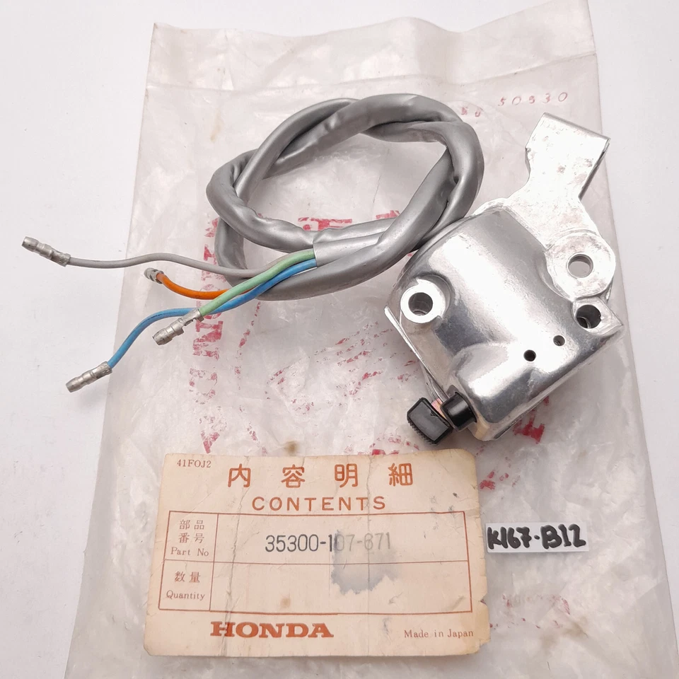 Honda CL90 CL70 CB100 CB125S CD125 175 CL100 Handle Switch Left LH 35300-107-671 - Image 2 of 4