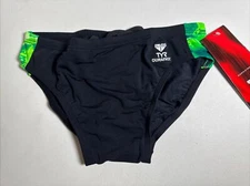 TYR Durafast Admiral Splice Racer Size 28 US 14 NWT Boys Swim Brief