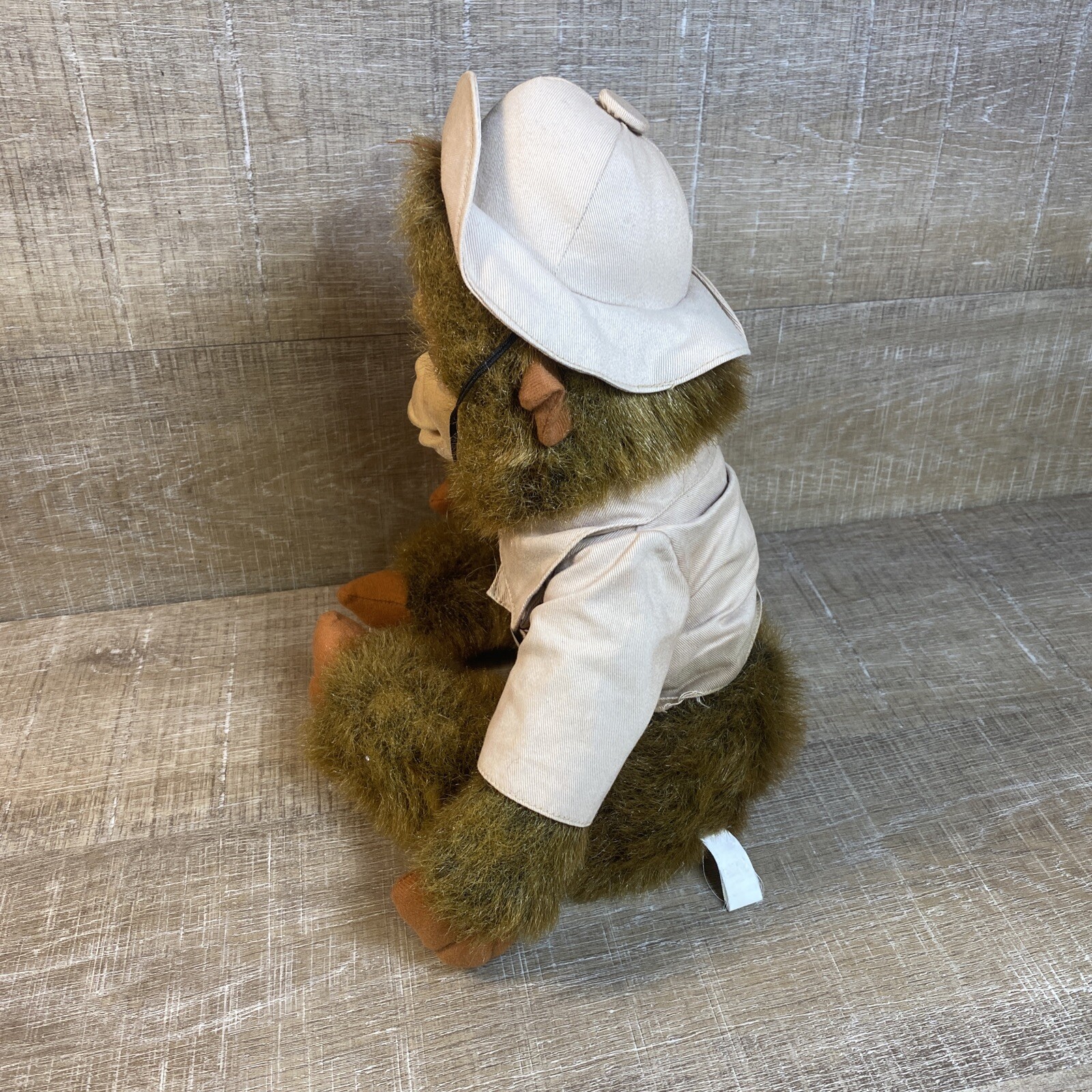 Hosung Monkey Stuffed Plush Realistic Safari Outfit Vintage HTF