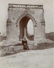 FRANCE 1904 GARD Gothic ruin near BEAUCAIRE on the road to FORQUES