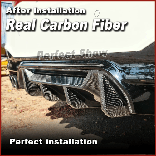 Carbon Heckdiffusor Diffusor Heckansatz Spoiler für BMW F90 M5 Hinten Stoßstange - Bild 5 von 13
