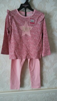 JUICY COUTUR Rosa Mädchen Oberteil & Unterteil. Alter 36 Monate. Zustand Neu Mit Etikett.