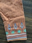Size 5 6 Indian Style Orange Stretch Leggings Pants — photo 3