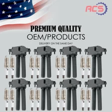 8X Ignition Coils + Spark Plug OEM for Dodge Charger Ram 1500 Durango 5.7L UF504
