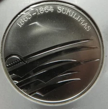 Lithuania 50 litu 150th Anniversary of Uprising 2013 Proof