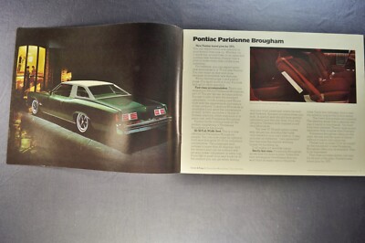 1975 Pontiac Brochure Grand Ville Bonneville Catalina Parisienne