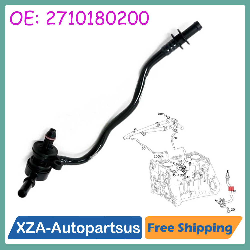 Engine Exhaust Pipe Crankcase Vent Pipe For Mercedes Benz SLK250