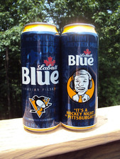 LABATTS BLUE 2023 MIKE LANGE /  PITTSBURGH PENGUINS 24oz. beer can / NHL/LTM ED.