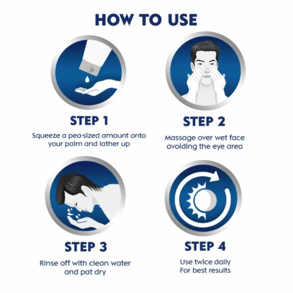 6x Nivea Men Oil Control Face Wash 10x Vitamina C, 100 ml (Pack de 6) Foto 4 de 4