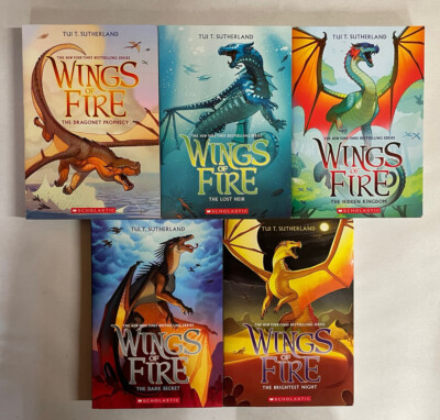 Wings of Fire 5 Books Box set By Tui T Sutherland - Fantasy