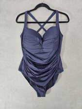 Sea Level Australia Essentials One Piece Swimsuit Blue Navy Size 18 Rushed
