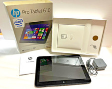HP Pro Tablet 610 G1 with Box and Charger 2015 - Needs New Battery