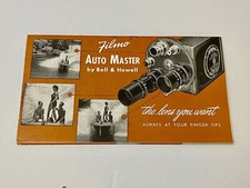 Filmo Auto Master Bell Howell Vintage Camera Equipment Brochure Pamphlet