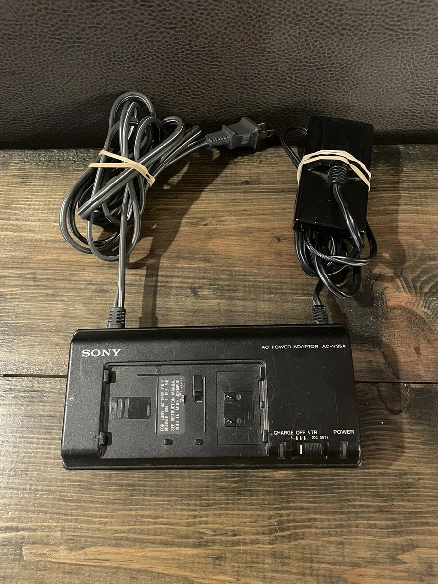 Sony ACV35A AC Power Adapter & Battery Charger For Camcorder & Video 8