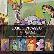 Pablo Picasso Digital Paintings - 400+ High-Resolution Images instant Download