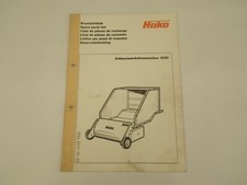 Ersatzteilliste Anbaukehrmaschine Hako Variette (2120)   Hako Hausdruckerei