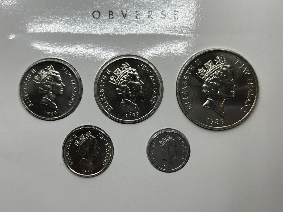 1989 New Zealand Uncirculated Coin Set 