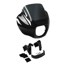 Headlight Fairings Windshield W/ Bracket Mount Fit For Harley Softail 2018-2023