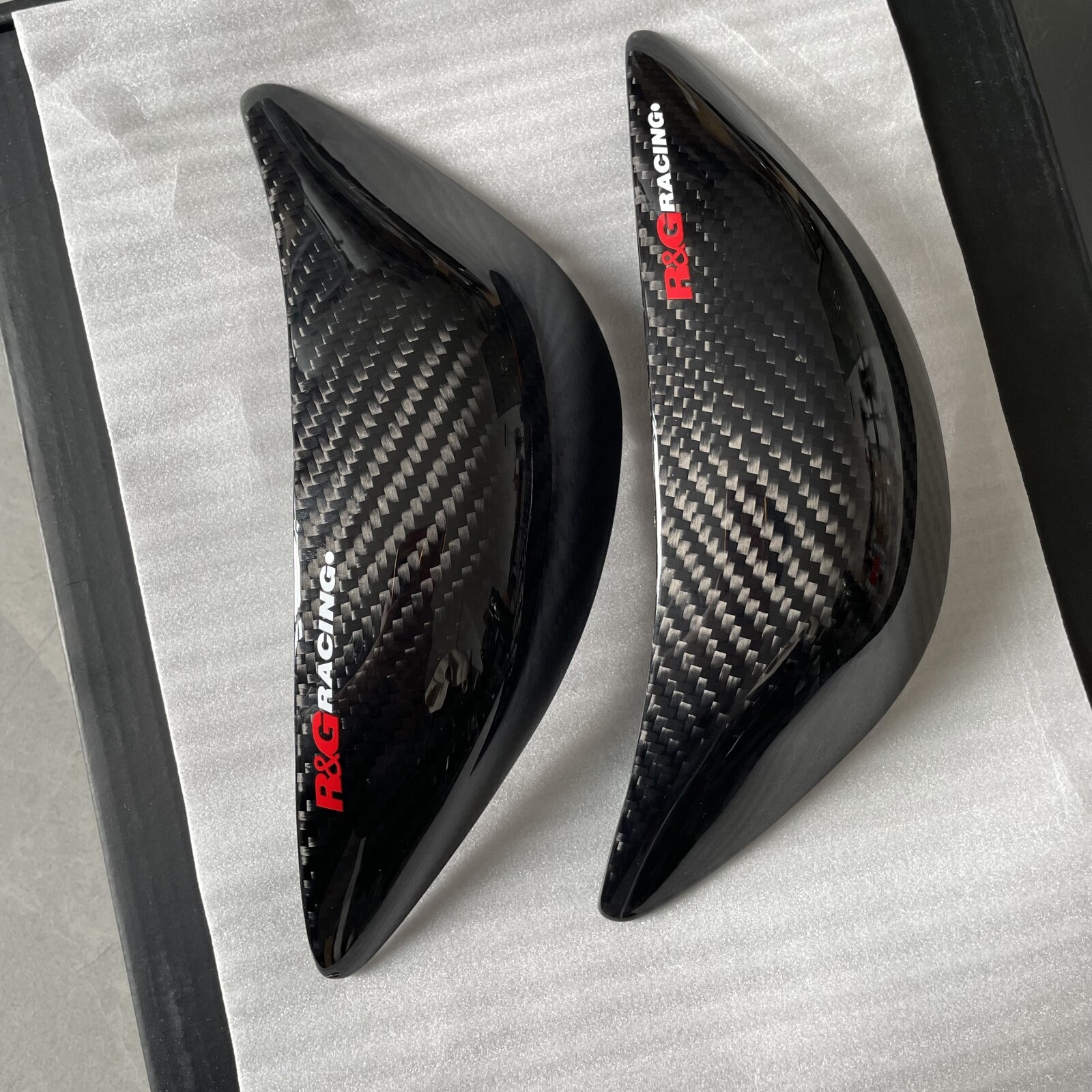 For Kawasaki ZX6R 636 2019-2024 2023 real carbon fiber tank sliders decal cover 