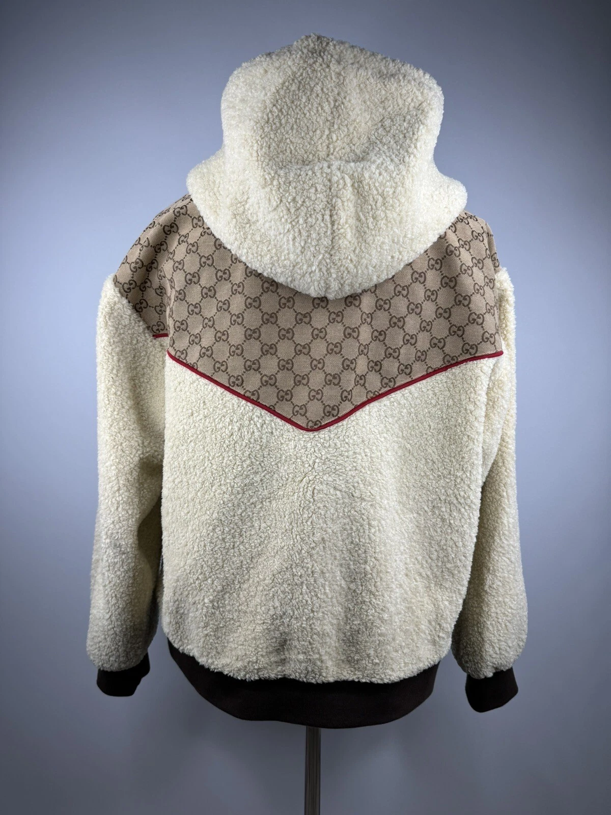 Gucci The Northface GG giacca jacket giacca con cappuccio giacca pile taglia L