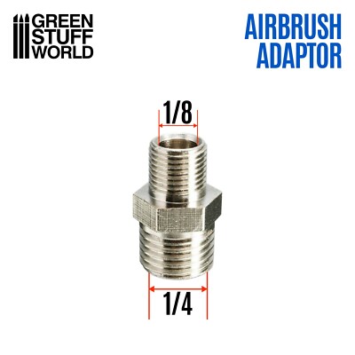 Airbrush Thread Adapter 1/4'' to 1/8'' - Painting Tools, airbrush, Hobby, coupling