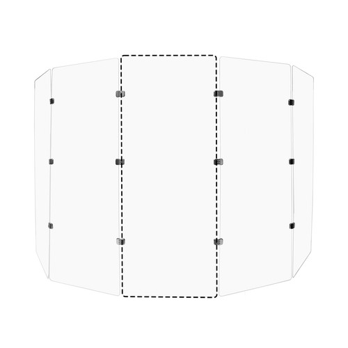 PENNZONI SIngle Panel Drum Shield Acrylic Panels w/ Plastic Hinges, Acrylic Drum - Picture 10 of 10