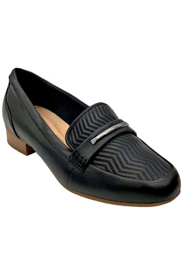 Clarks Collection Leather Loafer Juliet Aster Black | eBay