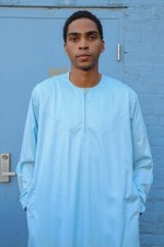Emirati men's Thobe IBN Muslim Middle East Islamic Jubba  luxurious fabric