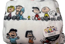 Peanuts Berkshire Snoopy Schroeder Charlie Brown OVERSIZED Throw Blanket NEW