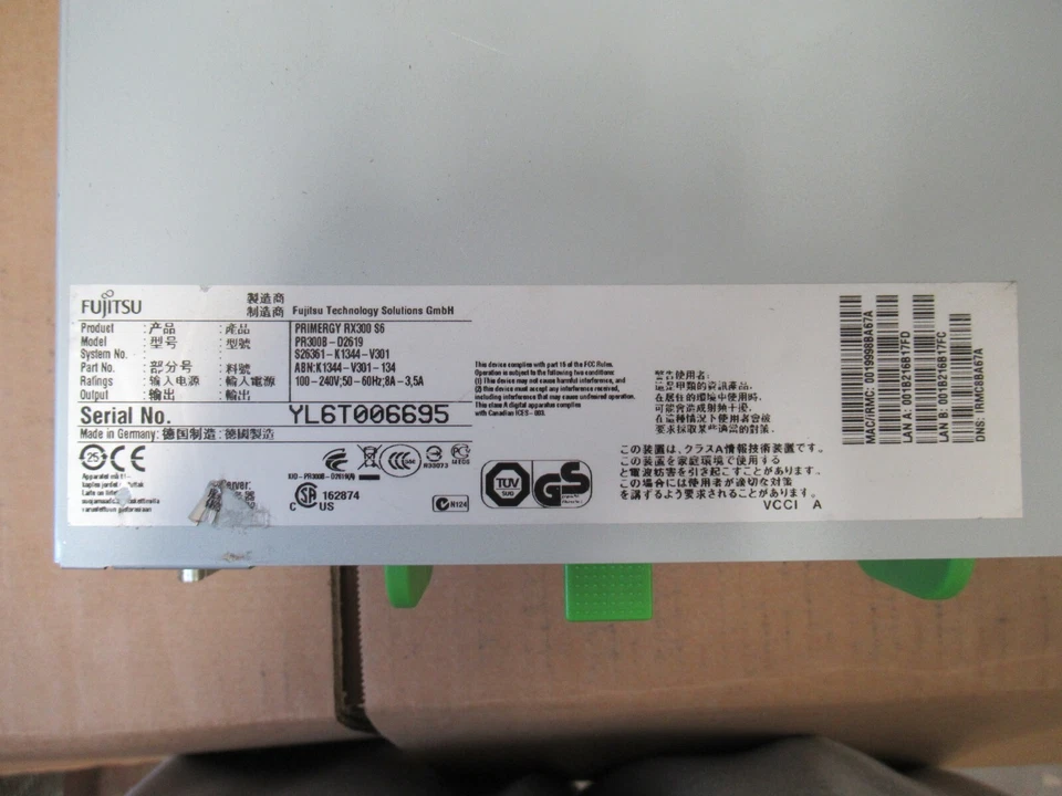 Fujitsu Primergy RX300 S6 2x Six Core X5650 2.67GHz 72GB Ram 2.7TB Bay Server - Image 3 of 3