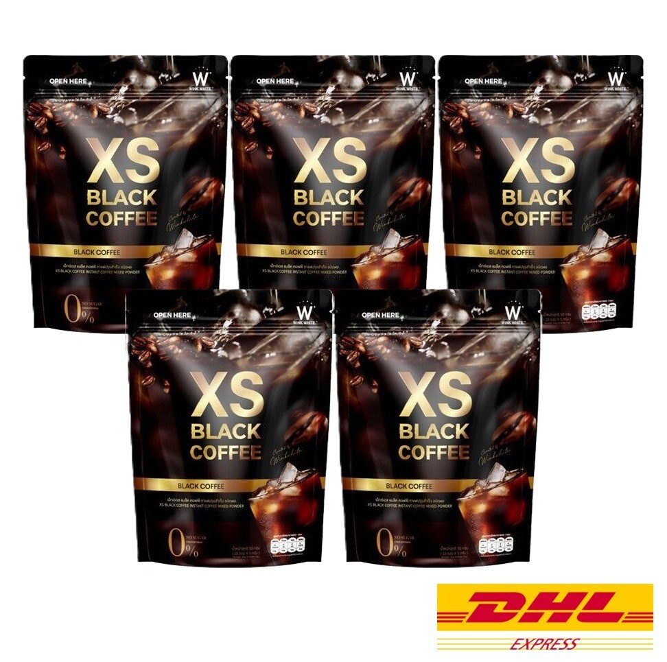 5 x Wink White XS Black Coffee Dietary Supplement Weight Control