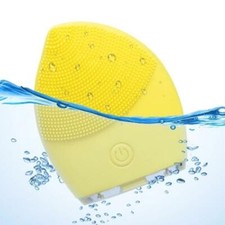 Onlineforu Electric Sonic Facial Cleansing Brush Silicone Face Cleaning Massager