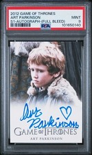 2012 GAME THRONES RITTENHOUSE ART PARKINSON S1 AUTO AUTOGRAPH FULL BLEED PSA 9