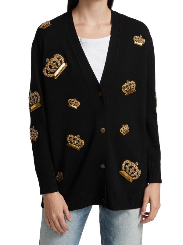 Alice + Olivia Bradford Crown Grandpa Cardigan Size S NWOT | eBay