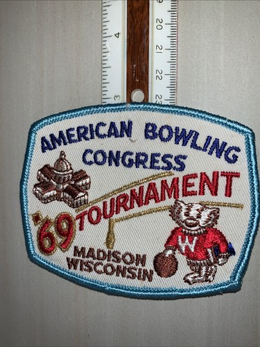 1969 ‘69 Tournament Madison Wisconsin American Bowling Congress patch WI Bowling - Picture 3 of 3