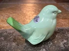 Fenton Jadeite Bird Glass Figurine.