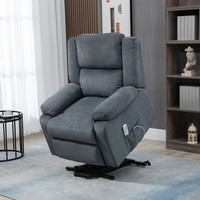 Homcom Sessel Mit Aufstehhilfe, Aufstehsessel, Elektrischer Fernsehsessel, Grau