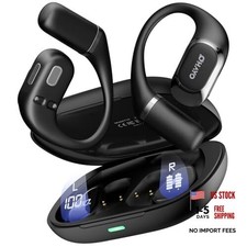 Open Ear Headphones,Over Ear Earbuds with Ergonomic Earhook,Bluetooth Black