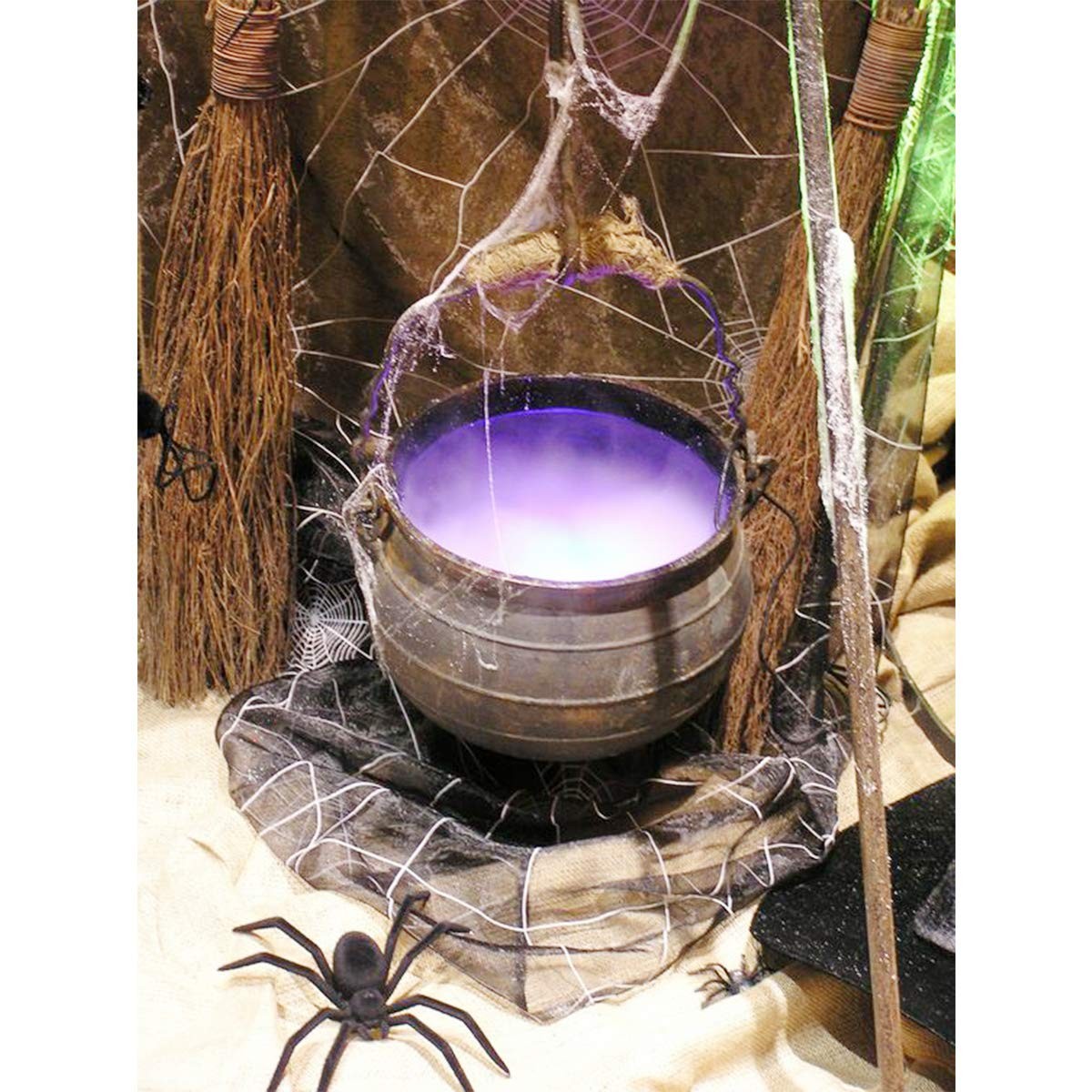 Akeydeco Halloween Party Mist Maker,Ultrasonic Water Pond Fountain Fogger 9 L...