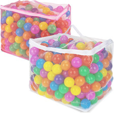 2 PCS Ball Pit Balls Bags - Storage Mesh Bag with Zipper Suitable for Storage,St